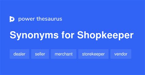 shopkeeper synonym|other words for shopkeeper.